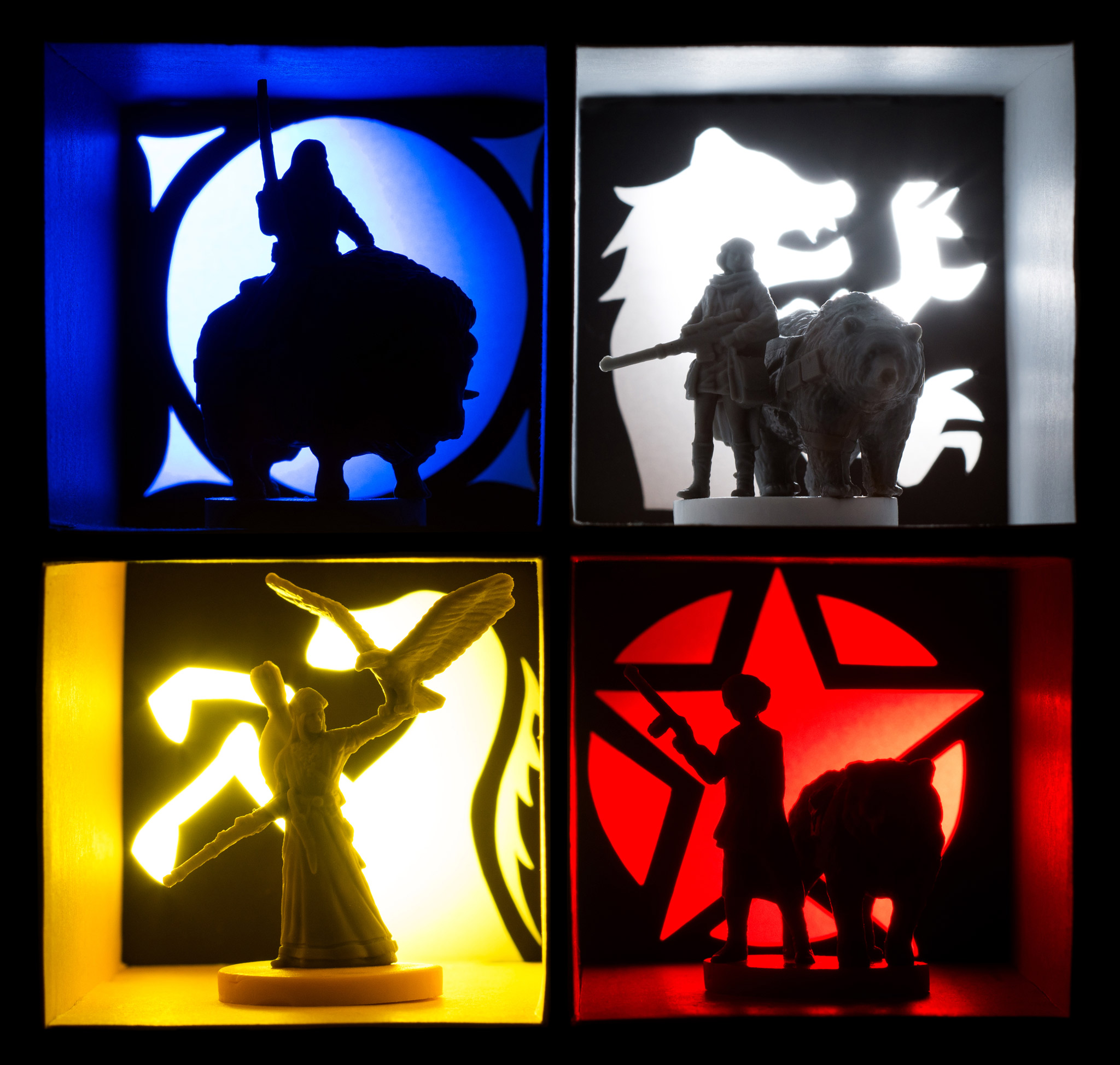 Factions from Scythe board game