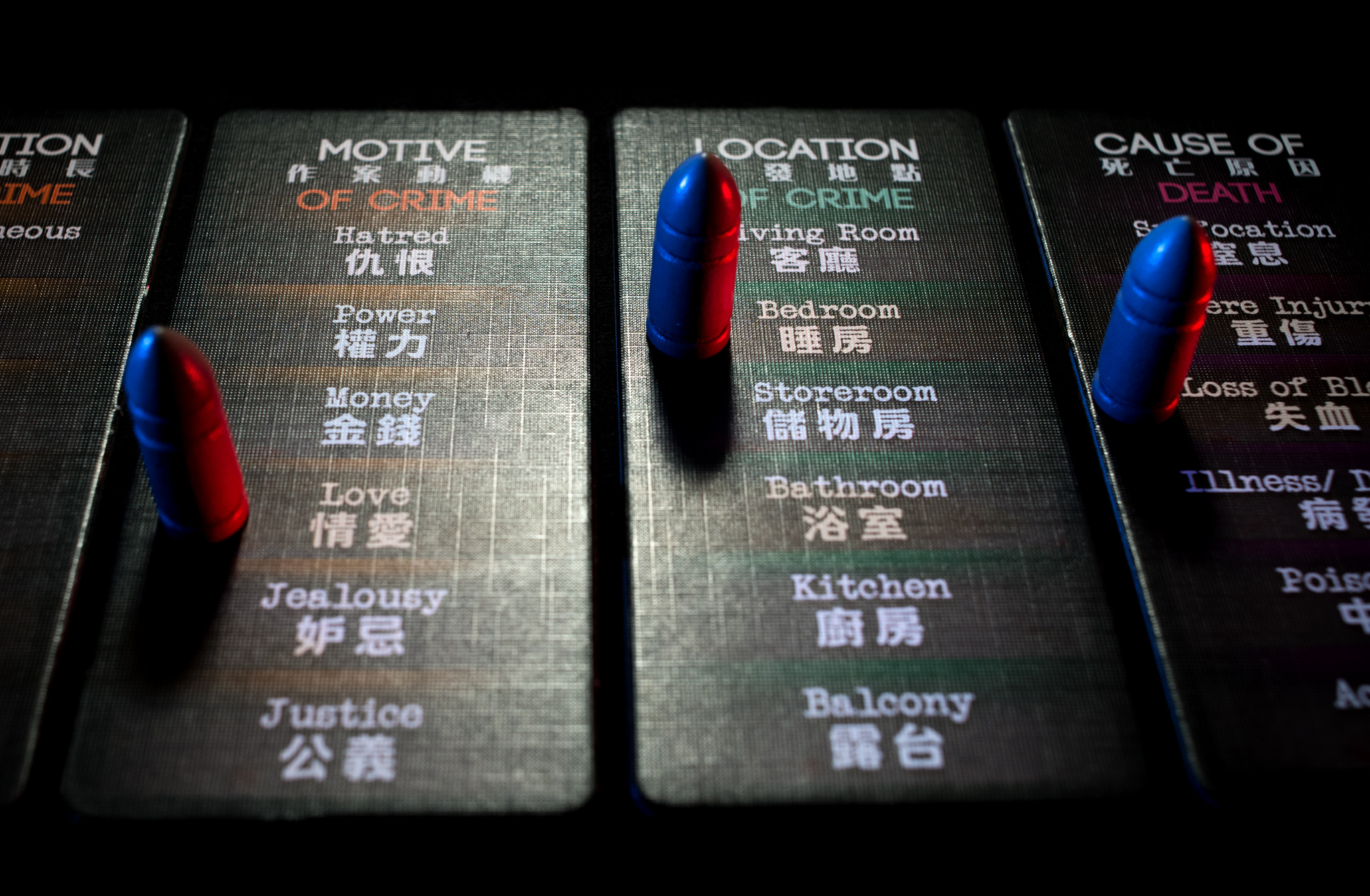Deception: Murder in Hong Kong hidden identity tabletop game