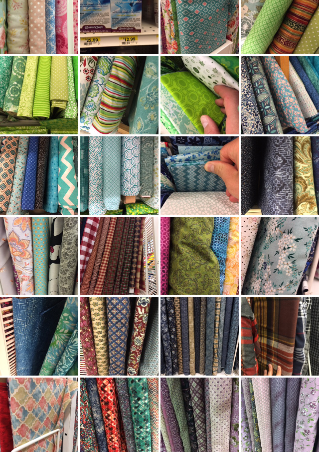 Searching Jo-Ann for fabric patterns